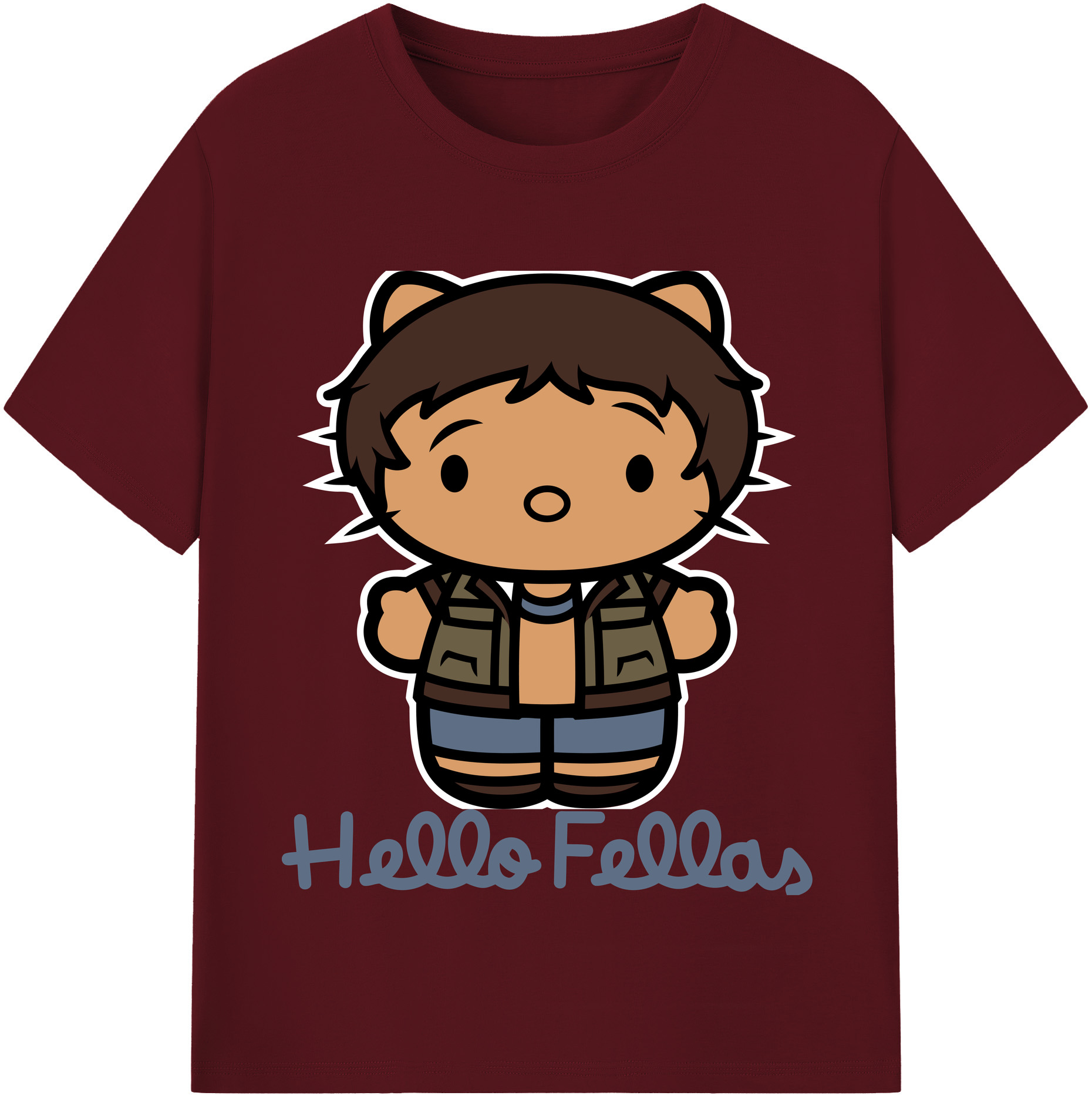 （画像用） Hello Kitty ハローキティ 綿100％半袖Tシャツ（フロントプリント）